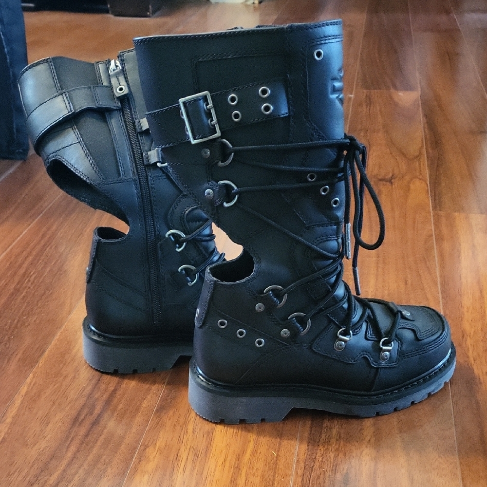 RARE!!Harley-Davidson Women's Riding Boots Size 6 Motocross